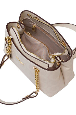 U.S. Polo Assn. Çapraz Askılı Kadın Çanta Ekru Us25166