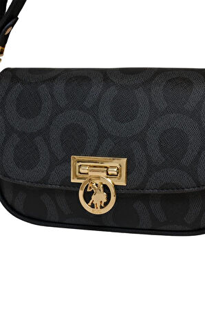 U.S. Polo Assn. Çapraz Askılı Kadın Çanta Siyah Us25155