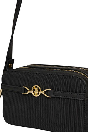 U.S. Polo Assn. Çapraz Askılı Kadın Çanta Siyah Us25232