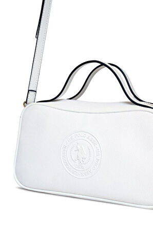 U.S. Polo Assn. Çapraz Askılı Kadın Çanta Beyaz Us25270