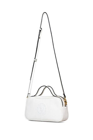 U.S. Polo Assn. Çapraz Askılı Kadın Çanta Beyaz Us25270