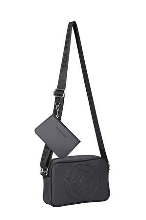 U.S. Polo Assn. Çapraz Askılı Kadın Çanta Siyah Us25275