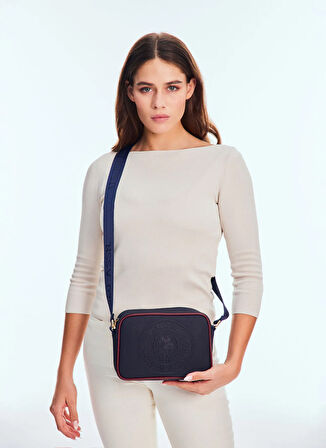 U.S. Polo Assn. Lacivert - Bordo Kadın Çapraz Çanta US25670