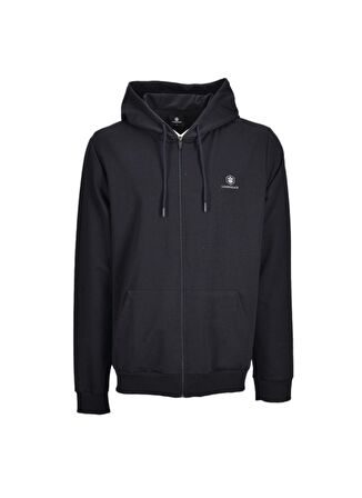 Lumberjack Kapüşon Yaka Lacivert Erkek Sweatshırt W M-SN72 BASIC FULL ZI
