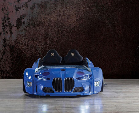 GTM PREMİUM ARABALI YATAK, MAVİ
