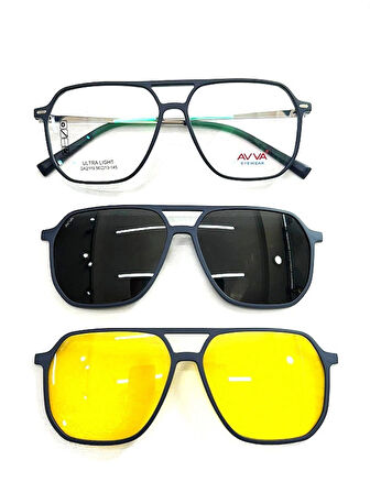 AVVA 2119 C4 L-G  Polarize&antifar Klipsli Erkek Güneş Gözlüğü