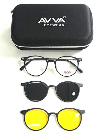 AVVA 2124 C1 polarize&antifar klipsli unisex güneş gözlüğü