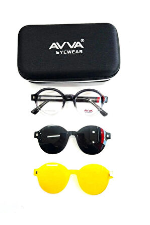 AVVA 9773 C6 POLARİZE&ANTİFAR KLİPSLİ UNİSEX GÜNEŞ GÖZLÜĞÜ