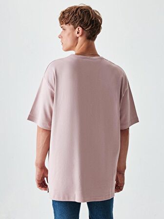 Loose Fit Cepli Pembe T-shırt