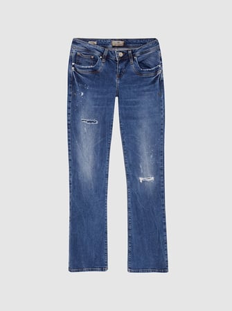 Valerıe Düşük Bel Boru Paça Jean Pantolon