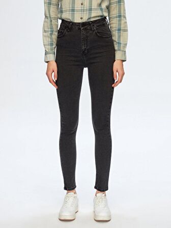 Marcella X Yüksek Bel Dar Paça Jean Pantolon