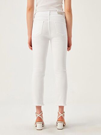 Lynda X Yüksek Bel Cropped Flare Jean Pantolon