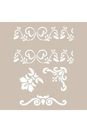 Yaprak Bordür Model AS410 A4 Stencil