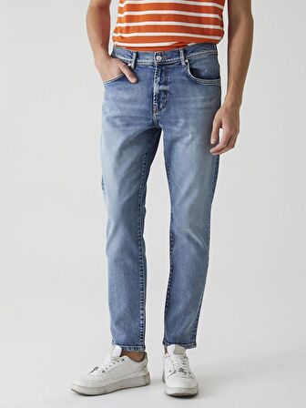 Sawyer Y Normal Bel Dar Paça Slim Jean Pantolon