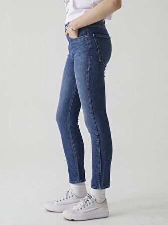 Ronna X Yüksek Bel Slim Jean Pantolon