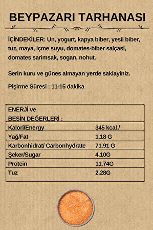 Kastamonu Ev Tarhanası 550Gr
