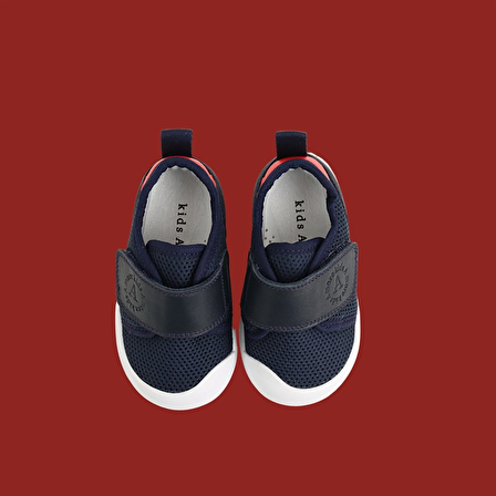 Hugo Air File Ve Deri Detaylı Erkek Bebek Ayakkabı Lacivert