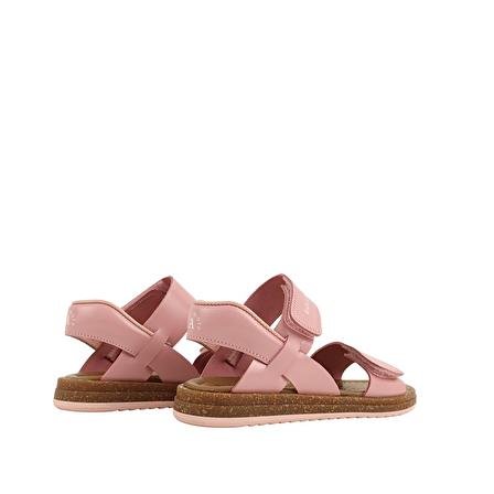 Minta Kız Çocuk Deri Sandalet Pudra