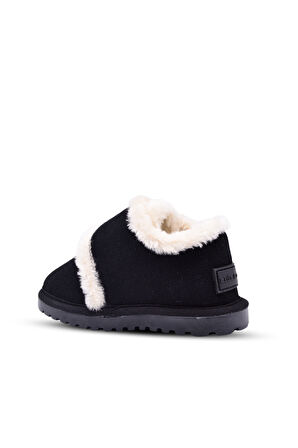 Noelle Kız Ve Erkek Çocuk İçi Kürklü Siyah Renk Kışlık Bot