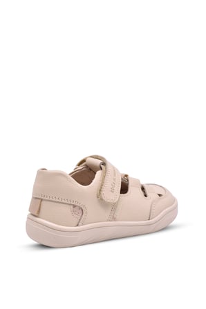 Zepa Unisex Kız Ve Erkek Çocuk Çocuk Hakiki Deri Barefoot Özellikli Bej Rengi Günlük Ayakkabı