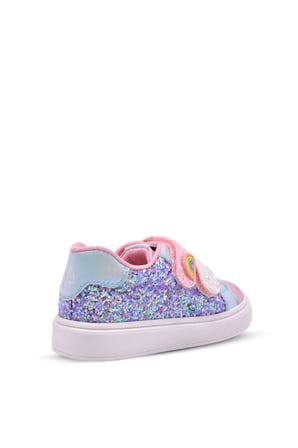 Glitty Kız Çocuk Parlak Pullu Pembe Renk Günlük Ayakkabı