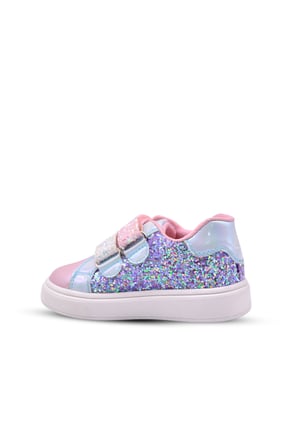 Glitty Kız Çocuk Parlak Pullu Pembe Renk Günlük Ayakkabı
