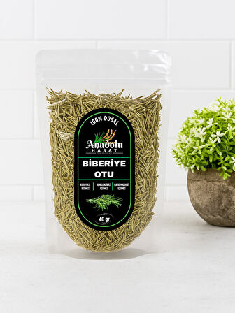 Biberiye Otu Çayı 40gr ( Yeni Mahsül, Doğal Kurutulmuş, Yeşil Renkli)