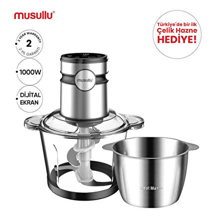 MUSULLU DOĞRAYICI VE ÖĞÜTÜCÜ - 2 Litre (Dokunmatik)