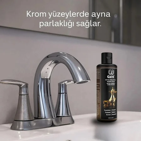 Gard Metal Parlatıcı & Bakım Cilası 125 ml - Bakır, Pirinç, Bronz, Krom Tüm Metaller İçin Temizleyici Parlatıcı