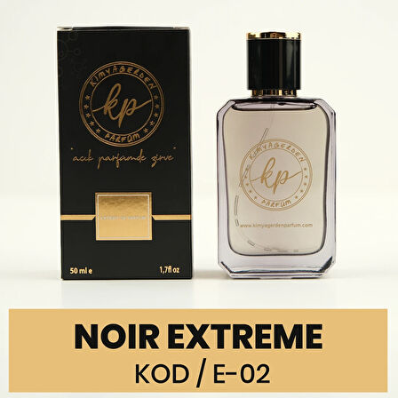 E-02 Noir Extreme - 50 ml ( %33 Esans )