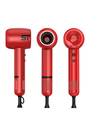 Supreme Trimmer Kırmızı Saç Kurutma Makinesi – 3 Isı 3 Hız Ayarı, Soğuk Hava Düğmeli