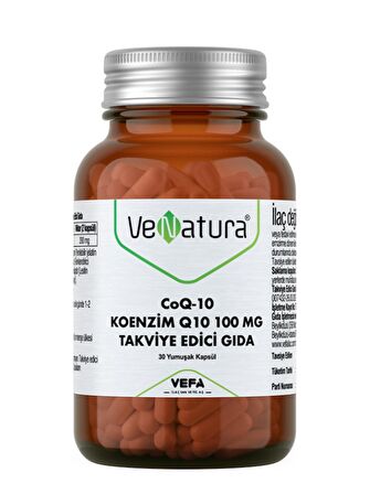 Venatura CoQ-10 Koenzim Q10 100 mg 30 Kapsül 
