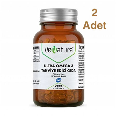 VeNatura Ultra Omega 3 Takviye Edici Gıda 60 Kapsül 2 Adet