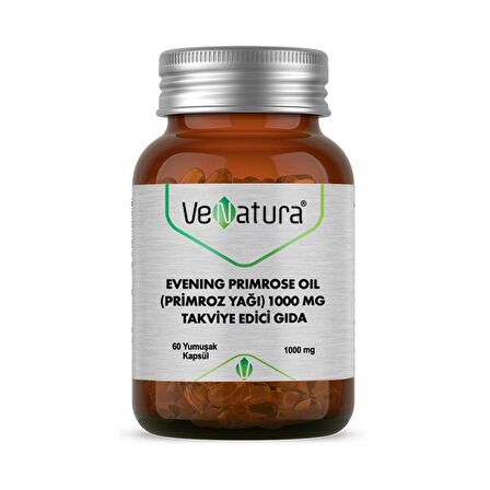 VeNatura Evening Primrose Oil (Primroz Yağı) 1000 mg 60 Kapsül