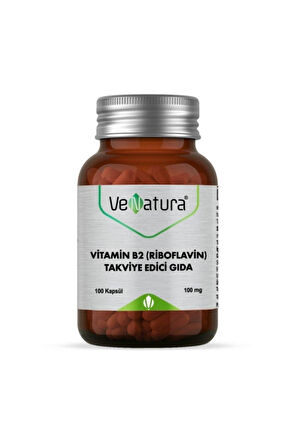 Venatura Vitamin B2 Riboflavin 100 mg 100 Kapsül