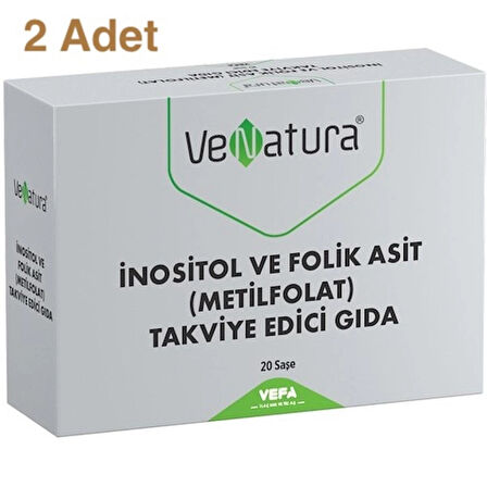 Venatura İnositol ve Folik Asit Metilfolat 20 Saşe 2 Adet