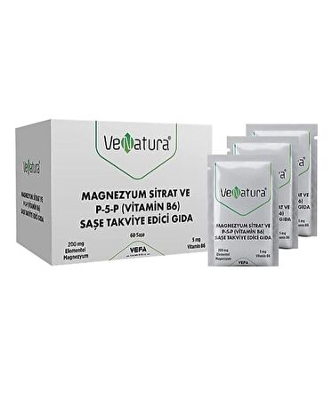 Venatura Magnezyum Sitrat ve P-5-P 60 Saşe