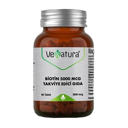 Venatura Biotin 5000 mcg 90 Tablet