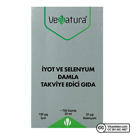 Venatura İyot ve Selenyum Damla 25 mL - AROMASIZ