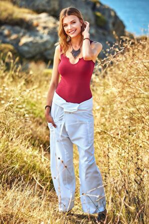 Rahat Kesim Geniş Paça Balıkçı Pantolon