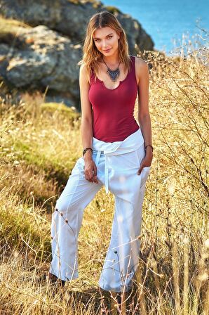 Rahat Kesim Geniş Paça Balıkçı Pantolon