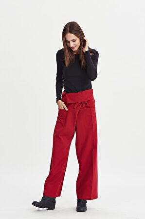 Rahat Kesim Geniş Paça Balıkçı Pantolon