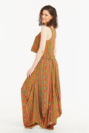 Kalın Askılı Crop Bluz