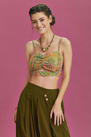 İnce Askılı Cut Out Detay Koton Bralet