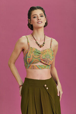 İnce Askılı Cut Out Detay Koton Bralet