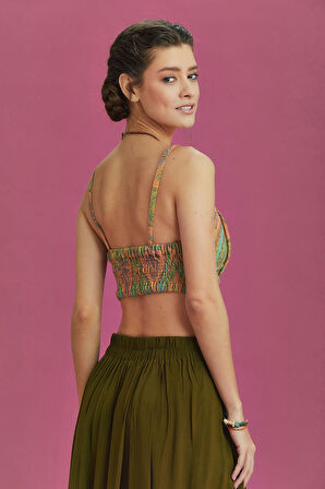 İnce Askılı Cut Out Detay Koton Bralet