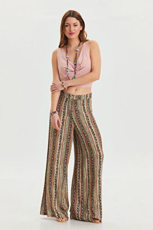 Palazzo Yüksek Bel Bol Kesim Pantolon