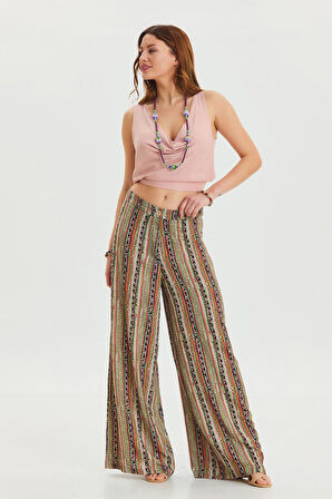 Palazzo Yüksek Bel Bol Kesim Pantolon