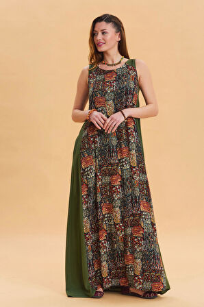 Bisiklet Yaka Cep Detaylı Salaş Elbise