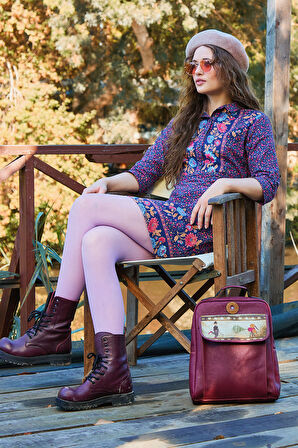 Gömlek Yaka Düğme Detaylı Kışlık Elbise